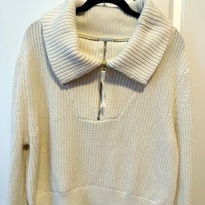 Varley Mentone Pullover Ivory- Size M